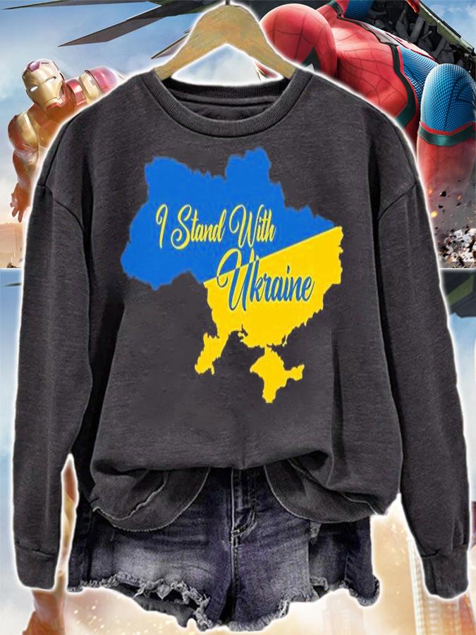 Pray For Ukraine Ukrainian Flag Support Ukraine T-Shirt t-shirt sweatshirt