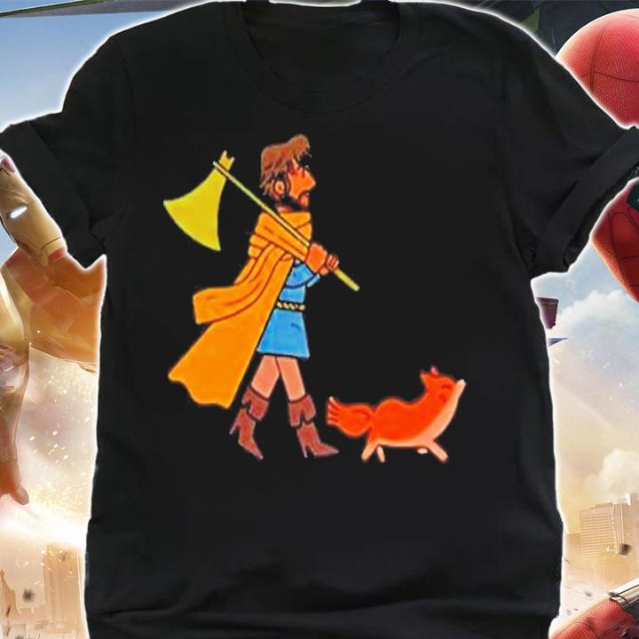 Super yaki x beanpolice knight and fox shirt t-shirt