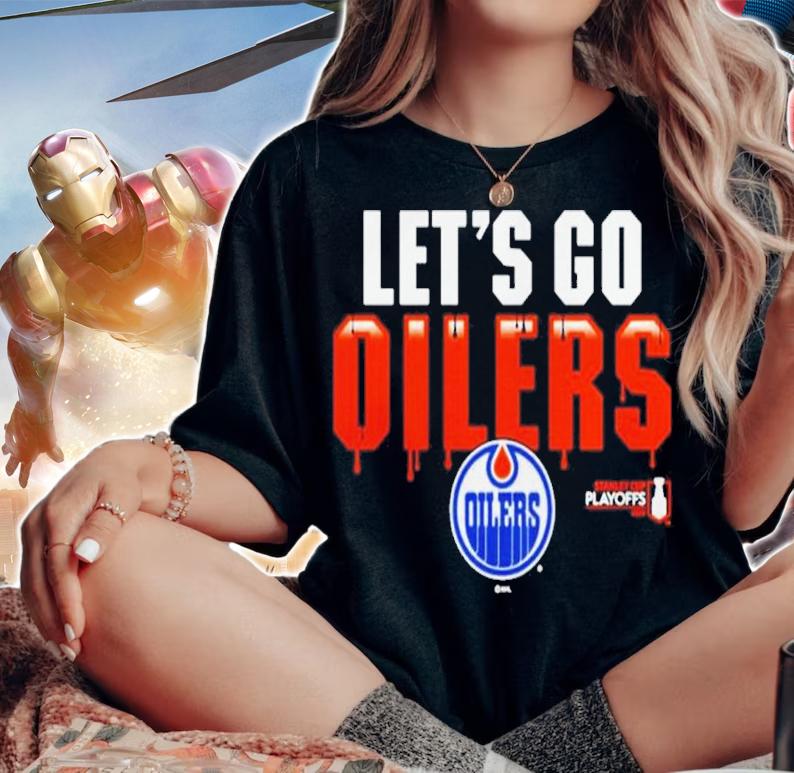 Edmonton Oilers 2022 Stanley Cup Playoffs Hockey Lets Go Oilers shirt woman shirt