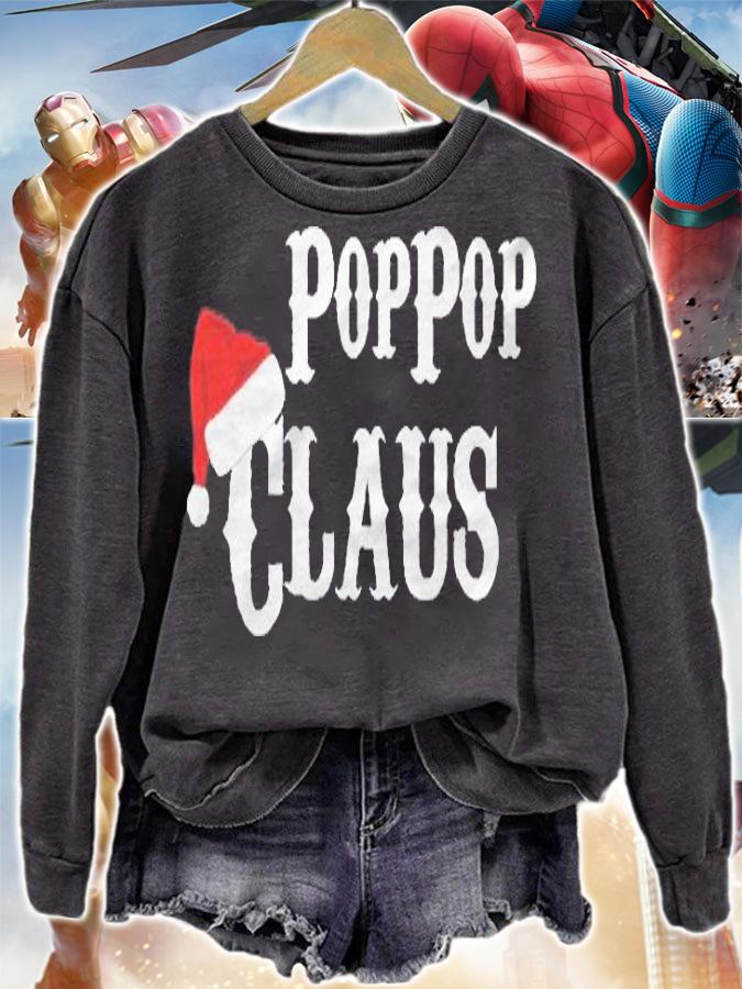 Funny Holiday Christmas Pop Pop Claus Santa Shirt