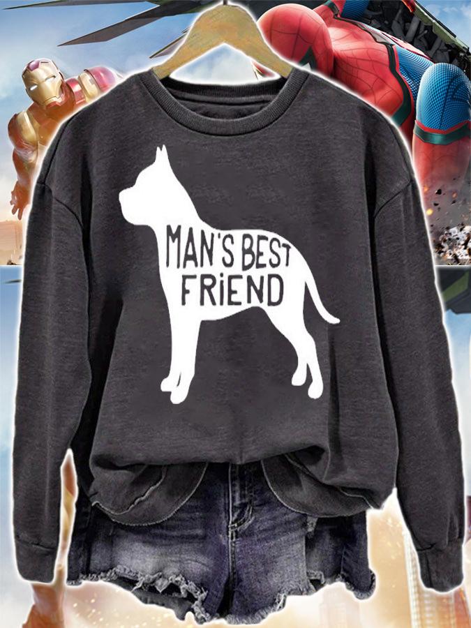 Mans Best Friend Pitbull Pitfall Love T-Shirt