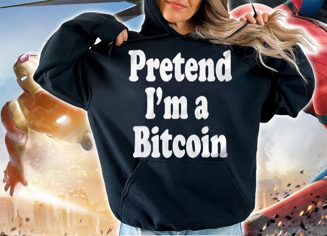 Pretend Im A Bitcoin Funny Lazy Easy Halloween Costume Shirt hoodie