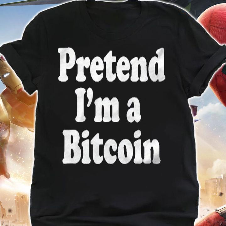 Pretend Im A Bitcoin Funny Lazy Easy Halloween Costume Shirt shirt