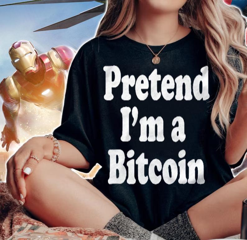 Pretend Im A Bitcoin Funny Lazy Easy Halloween Costume Shirt woman shirt