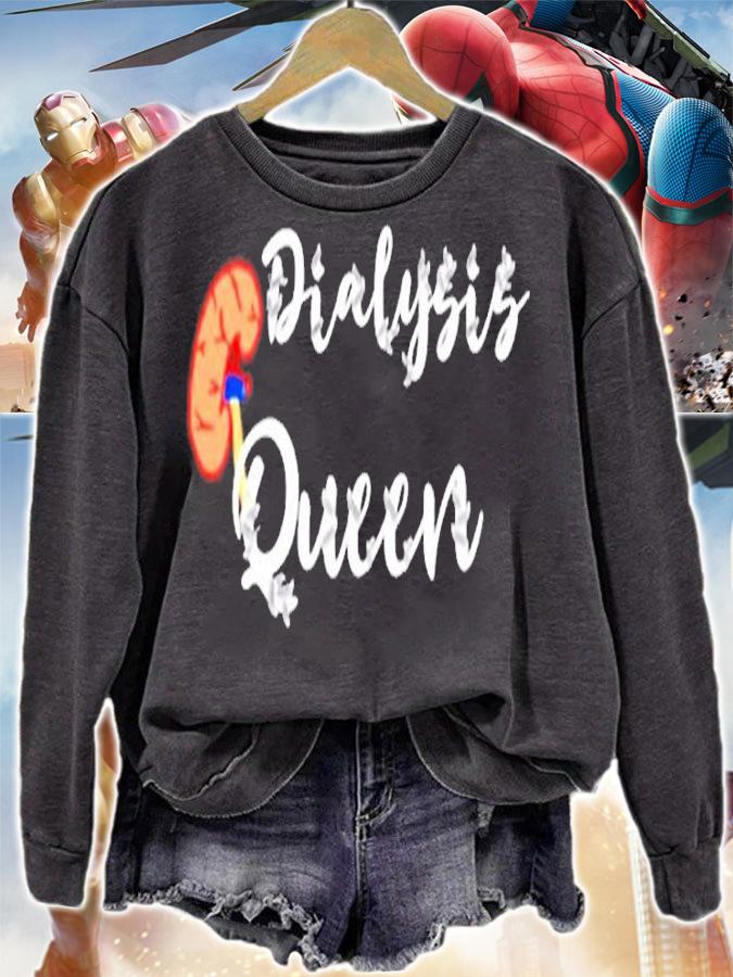 Womens Dialysis Queen Kidynes Organ Dialysis Nurse Nursing T-Shirt
