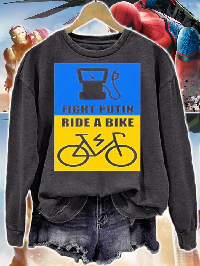 Fight Putin Ride A Bike T-Shirt sweatshirt