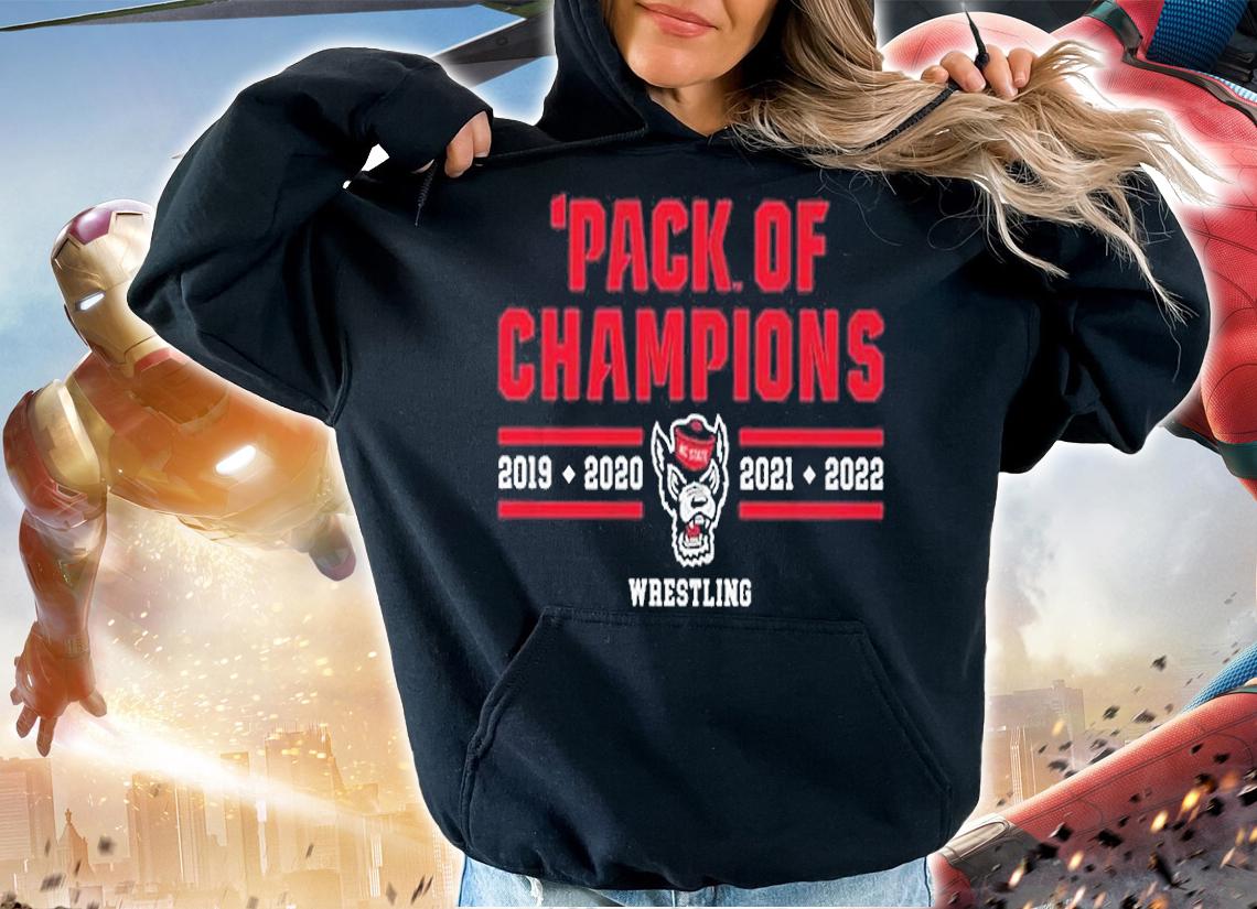 NC State Wrestling Pack Of Champions T-Shirt