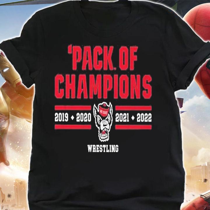 NC State Wrestling Pack Of Champions T-Shirt