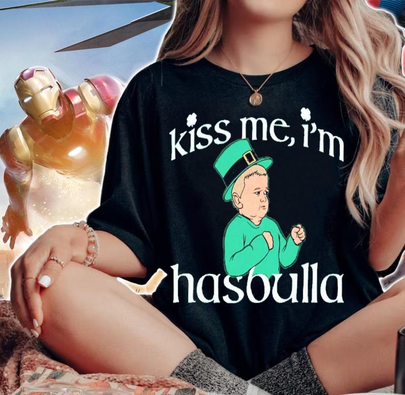 St Patrick's Day Kiss Me I'm Hasbulla Shirt woman shirt