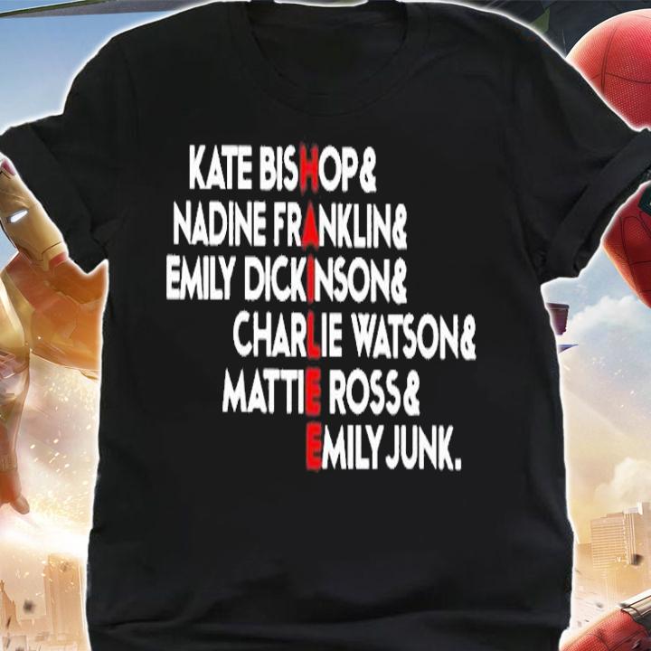 Kate Bishop Nadine Franklin Emily Dickinson Charlie Watson Mattie Ross Emily Junk T-Shirt shirt