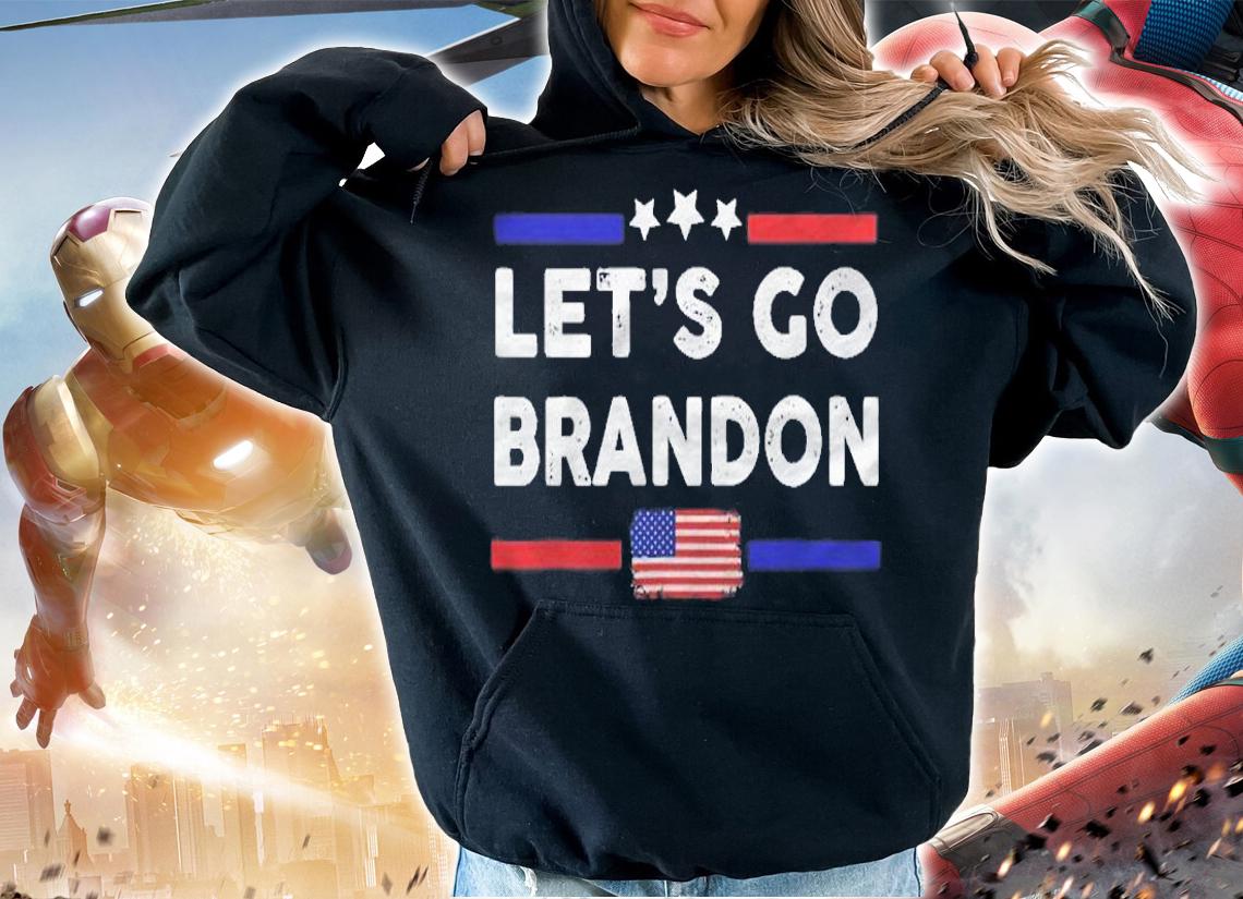Lets Go Brandon Conservative Anti Liberal Us Flag (2) Shirt hoodie