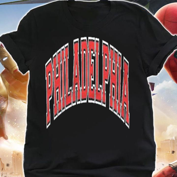 Philadelphia Pa Varsity Style Red Text Shirt shirt