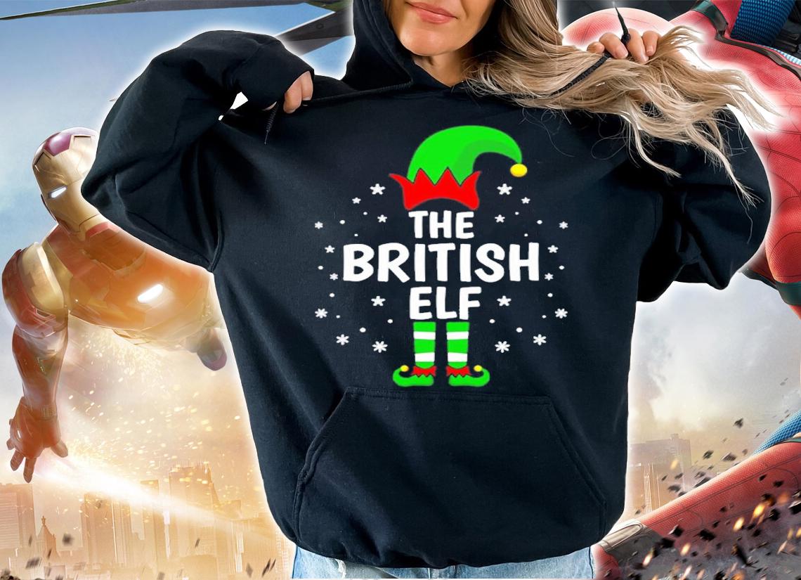 The British Elf Xmas Matching Family Funny Christmas Pajama T-Shirt hoodie