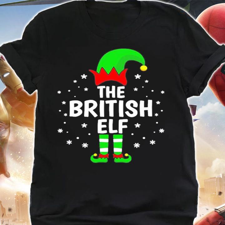 The British Elf Xmas Matching Family Funny Christmas Pajama T-Shirt shirt