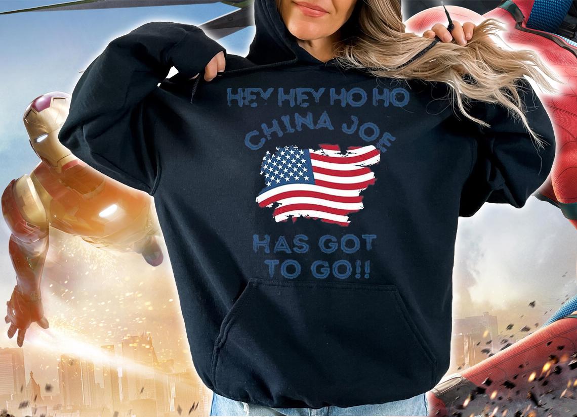 Hey Hey Ho Ho China Joe Has Got To Go USA Flag T-Shirt