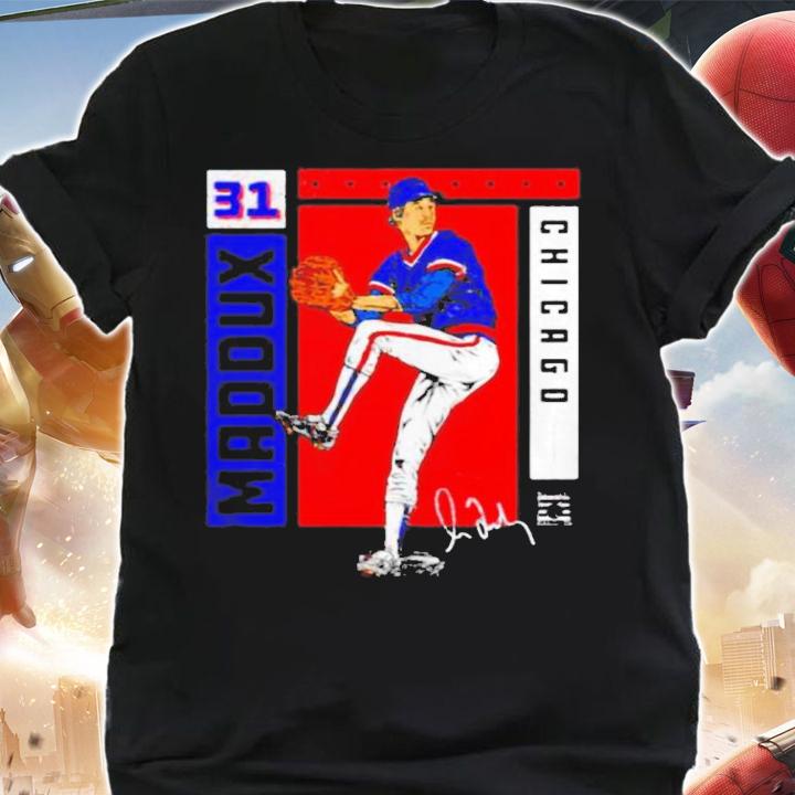 Chicago Cubs Greg Maddux Card Stat Signatures Shirt shirt