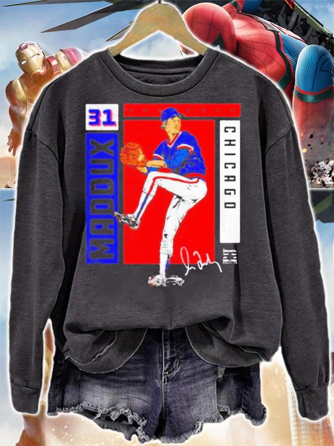 Chicago Cubs Greg Maddux Card Stat Signatures Shirt sweatshirt