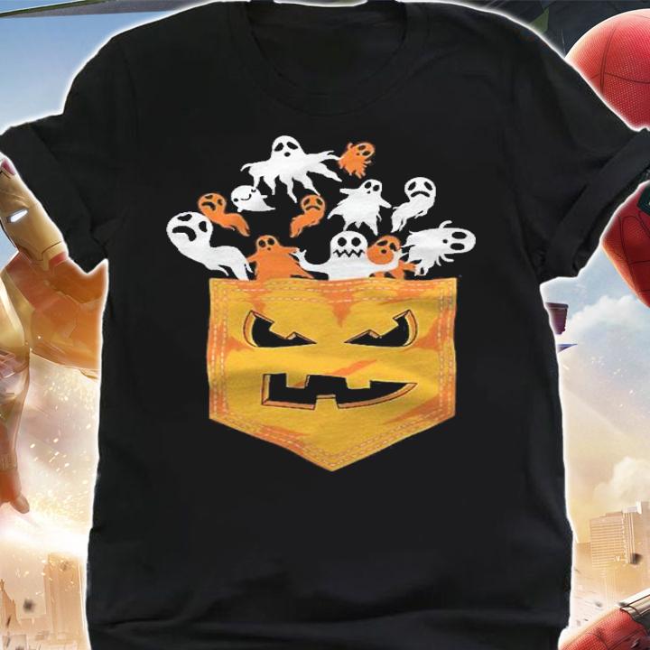 Cool Halloween Spooky Ghost Pumpkin Pocket Lovers Gift shirt shirt