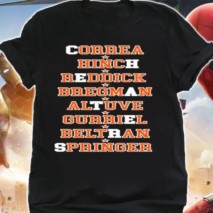 Correa Hinch Reddick Bregman Altuve Gurriel Beltran Springer Shirt 2021