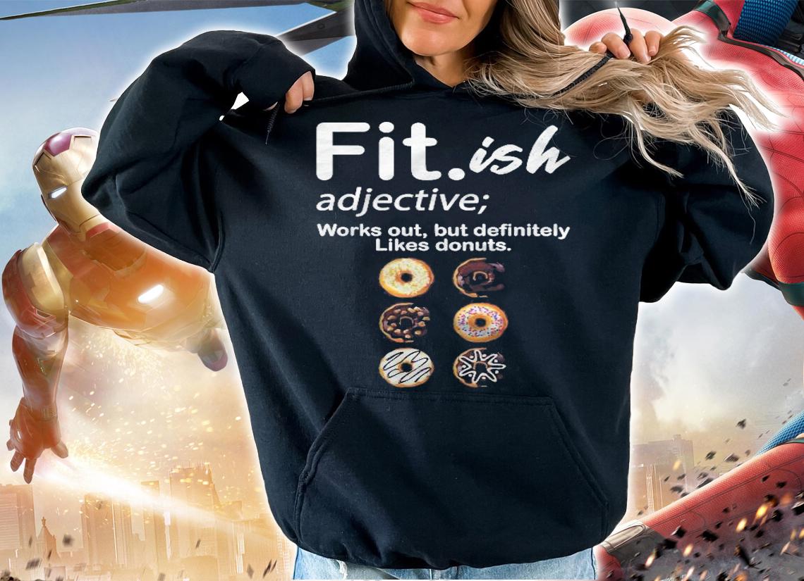 Fit Ish Works Out But Definitely Likes Donuts Six Pack Donut T-shirt