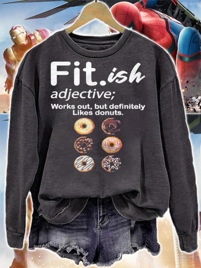 Fit Ish Works Out But Definitely Likes Donuts Six Pack Donut T-shirt