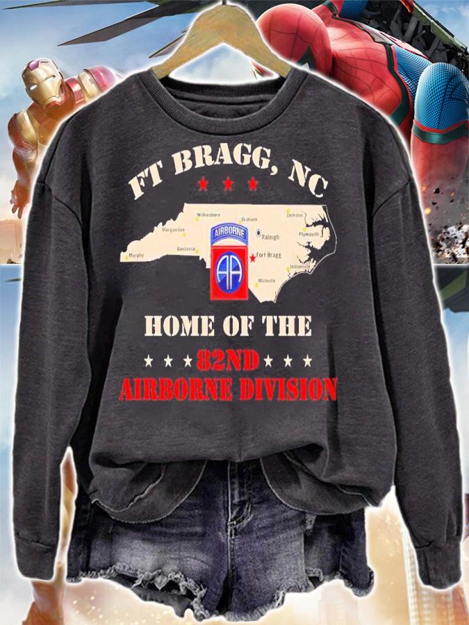 FT Bragg NC Home Of The 82nd Airborne Division Shirt sweatshirt