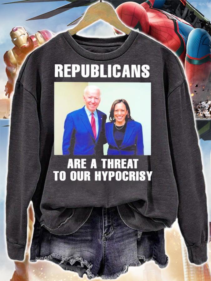 Joe Biden And Kamala Harris Republicans Are A Threat To Our Hypocrisy Shirt