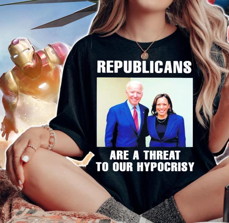 Joe Biden And Kamala Harris Republicans Are A Threat To Our Hypocrisy Shirt
