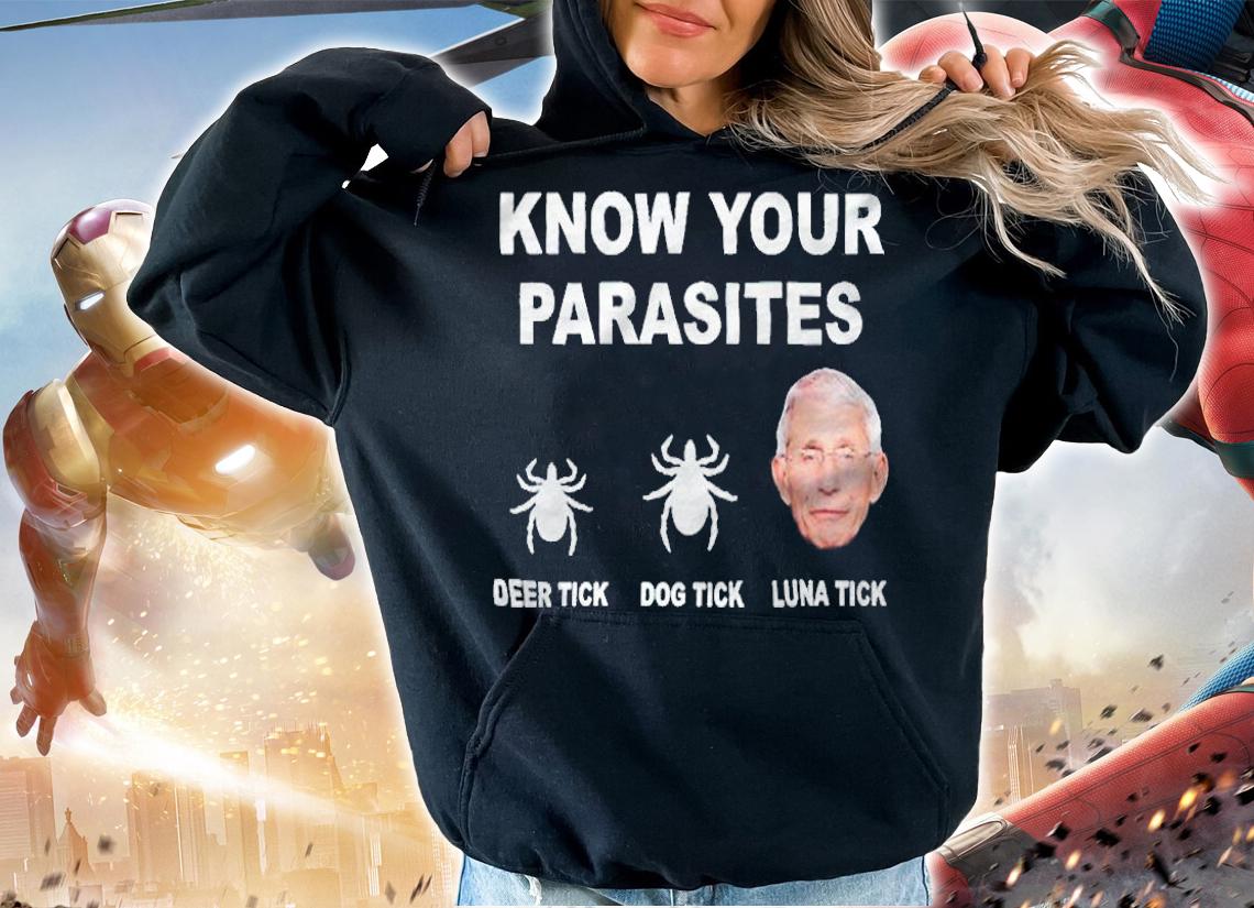 Know your parasites deer Tick Dog Tick Luna Tick T-shirt