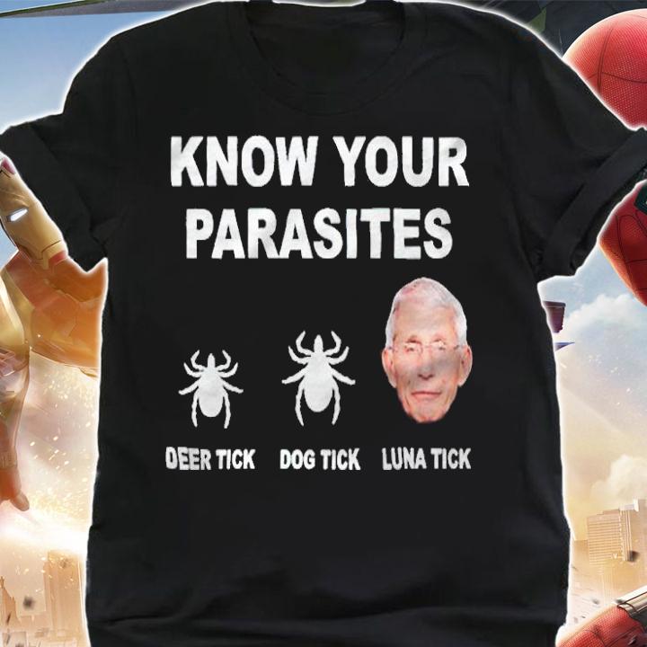 Know your parasites deer Tick Dog Tick Luna Tick T-shirt