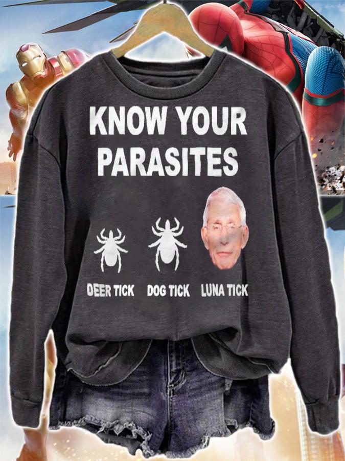 Know your parasites deer Tick Dog Tick Luna Tick T-shirt