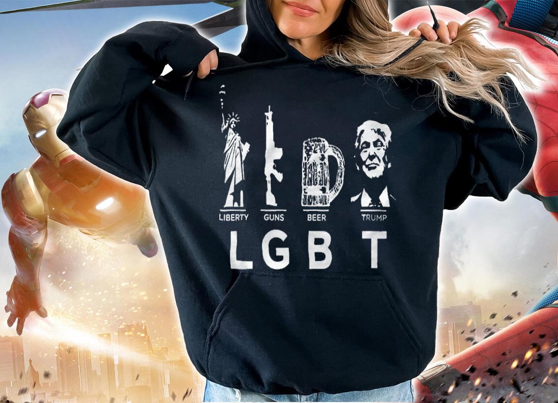 Liberty, Guns, Beer, Trump, LGBT T-Shirt