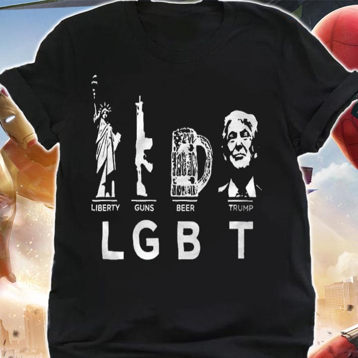 Liberty, Guns, Beer, Trump, LGBT T-Shirt