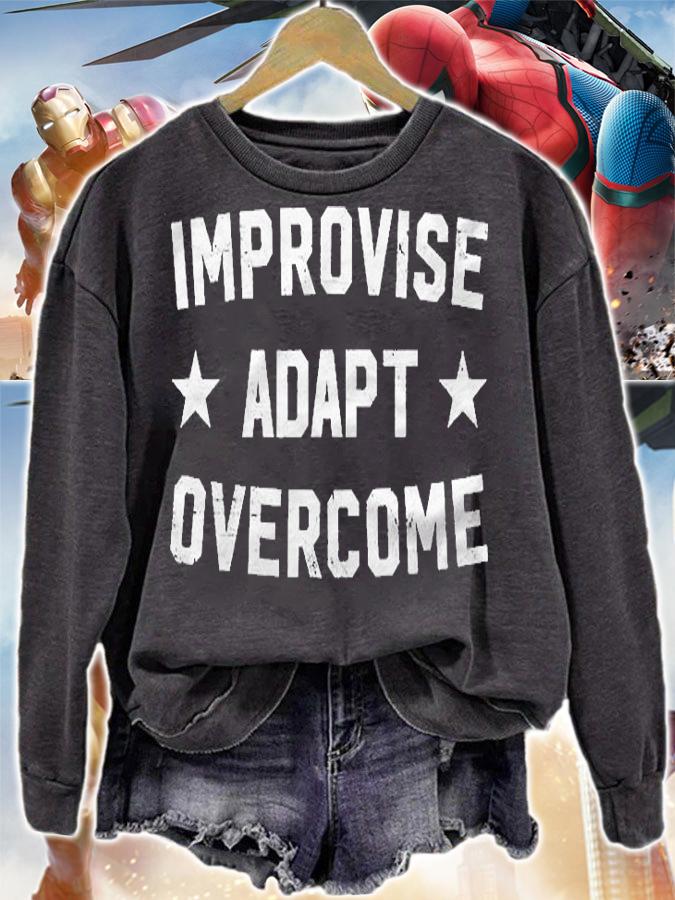 Military Motto Improvise Adapt Overcome Veterans Day Shirt