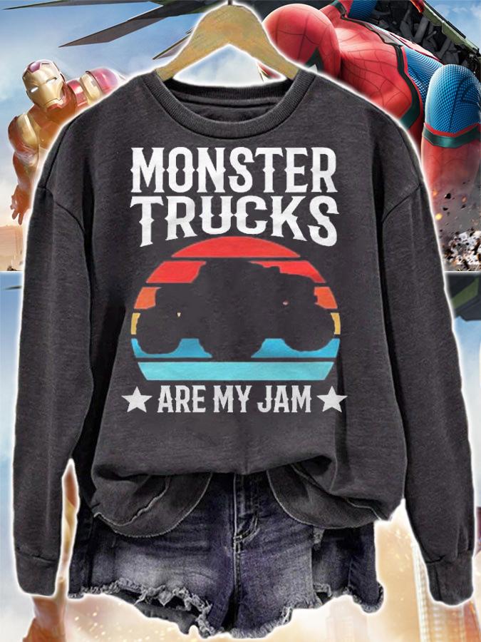 Monster Trucks Are My Jam Monster Truck Shirt sweatshirt