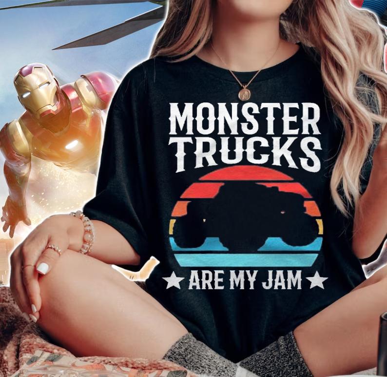 Monster Trucks Are My Jam Monster Truck Shirt woman shirt