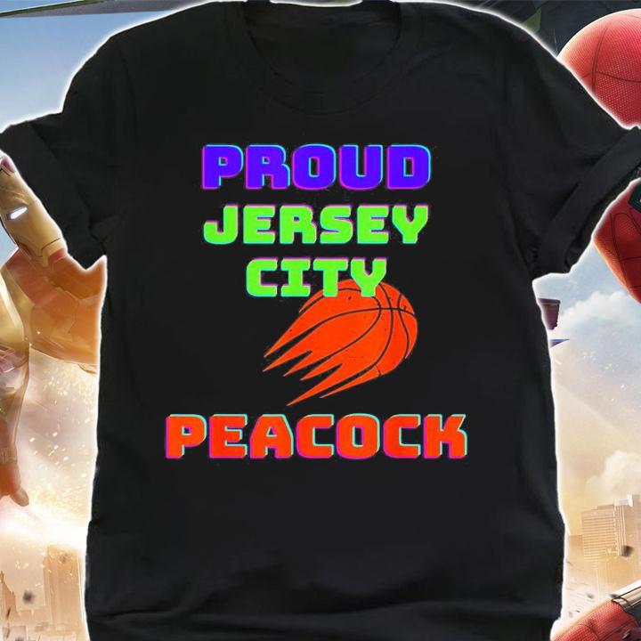 Proud Jersey City Peacock Basketball T-Shirt shirt