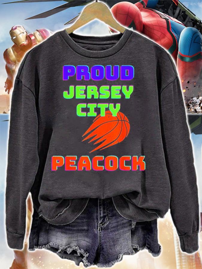 Proud Jersey City Peacock Basketball T-Shirt sweatshirt