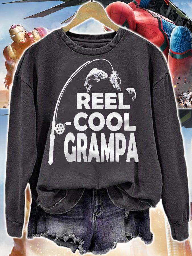 Reel Cool Grampa Shirt Fishing Grandpa Gift Shirt