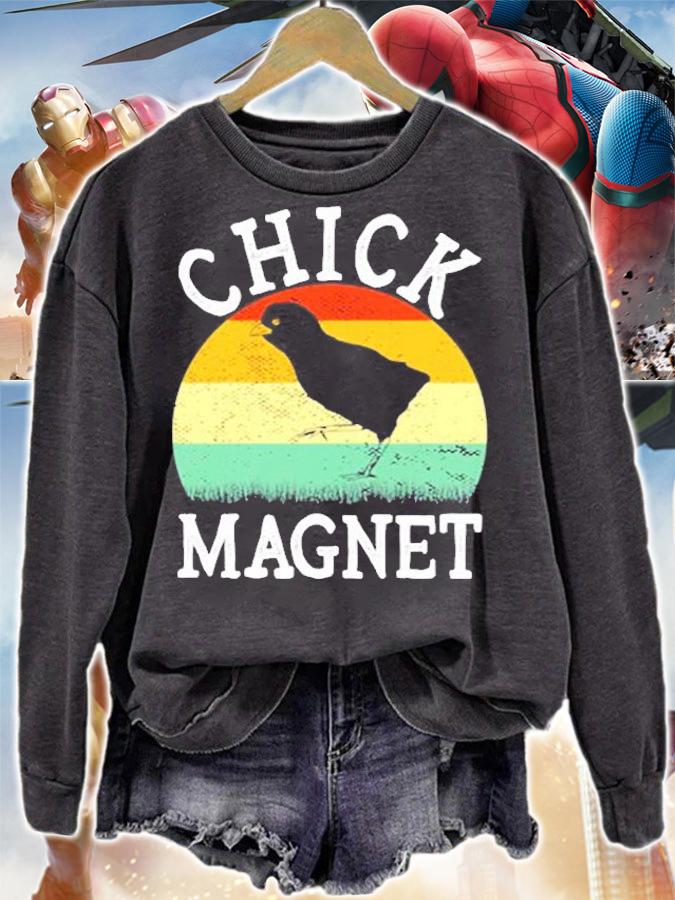 Retro Chick Magnet Gift For Players And Confident People Shirt