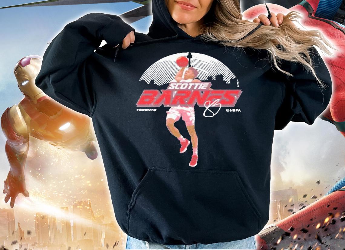 Scottie Barnes Toronto Skyline Football Signatures Shirt