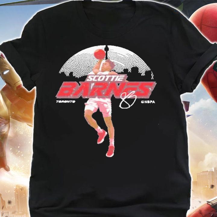 Scottie Barnes Toronto Skyline Football Signatures Shirt