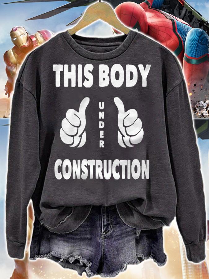 This Body Under Construction Gym Workout Shirt