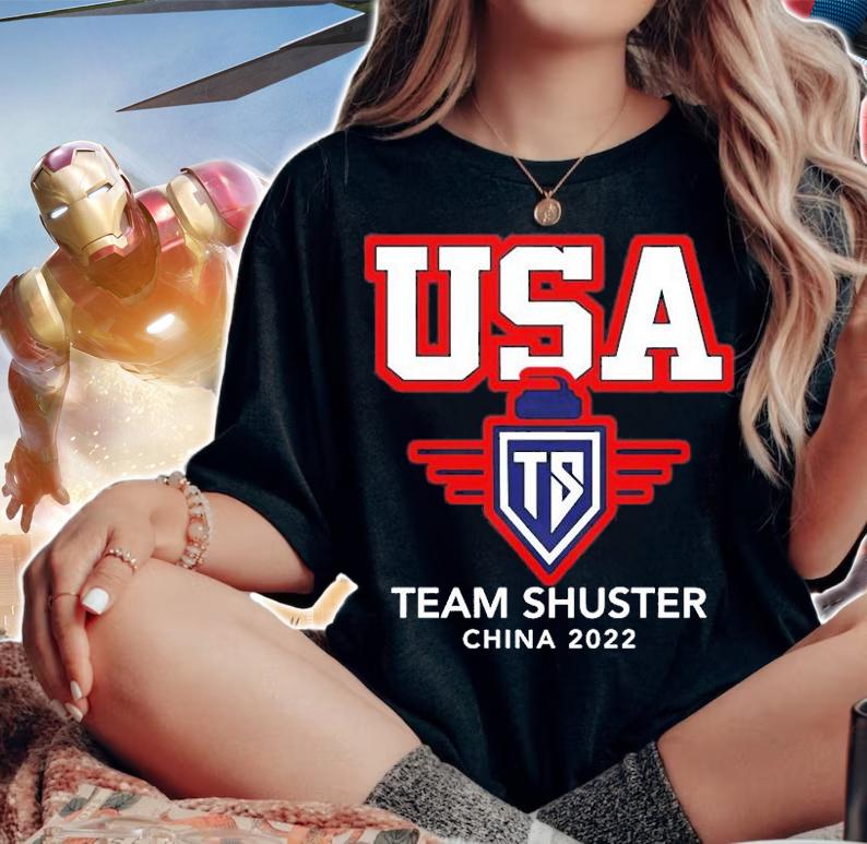 USA TS Team Shuster China 2022 T-Shirt woman shirt