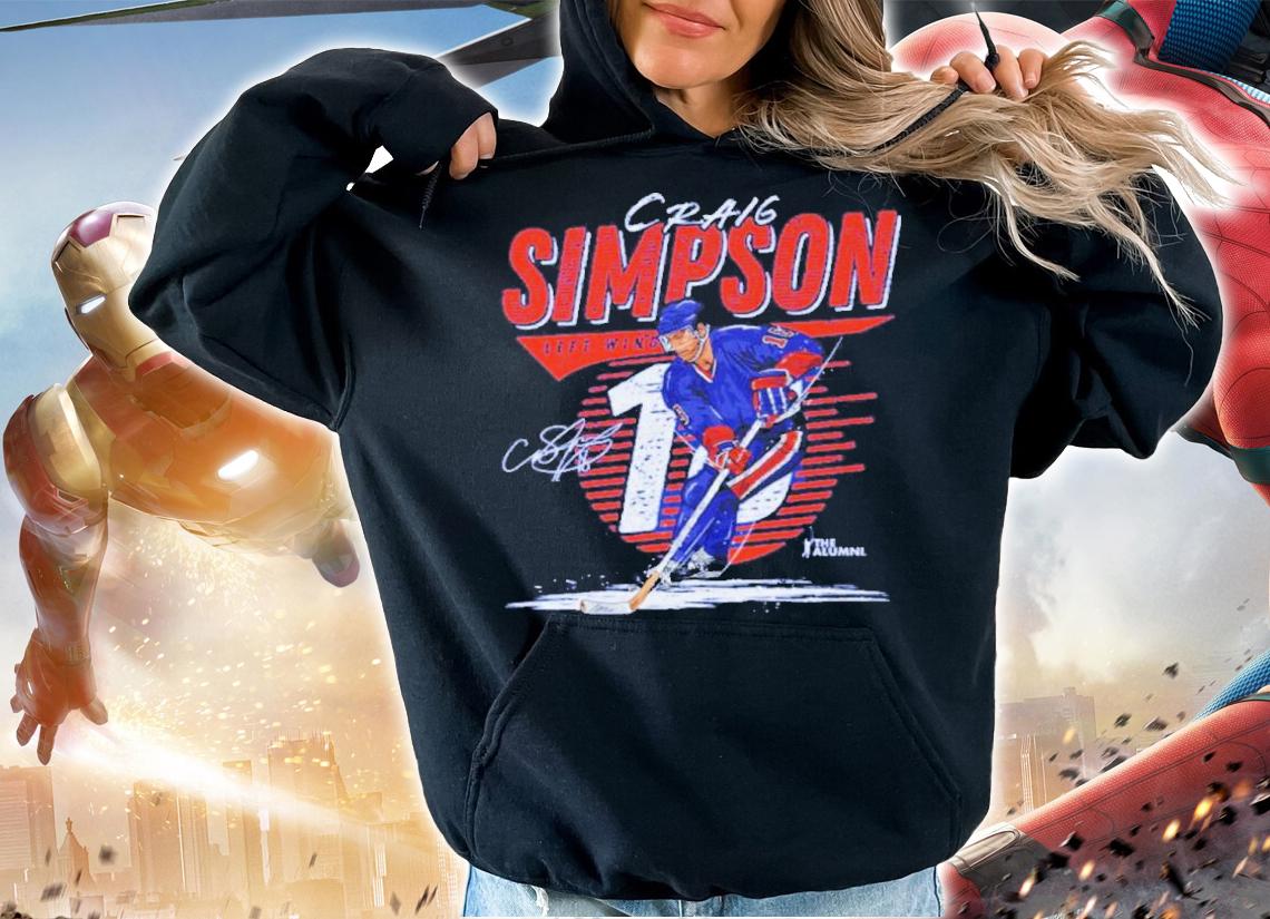 Craig Simpson Edmonton Comet Hockey Signatures Shirt