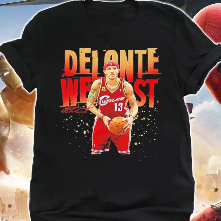 Delonte West basketball signature shirt