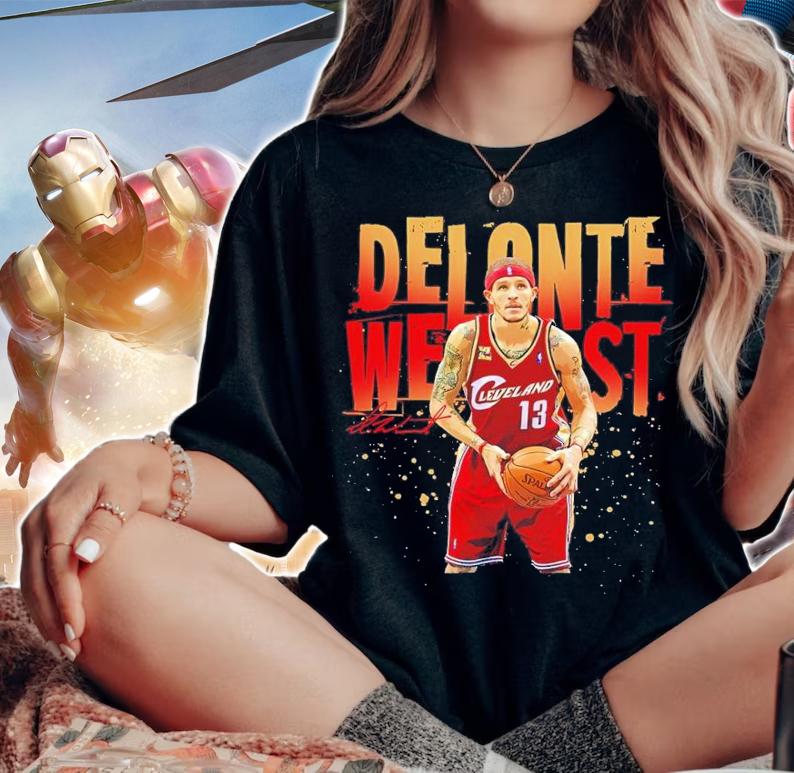 Delonte West basketball signature shirt