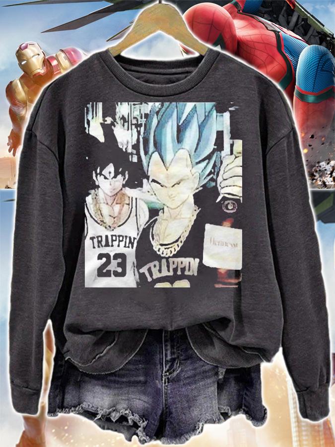 Goku And Vegeta Trappin Classic Tshirt2282 Essential Shirt sweatshirt