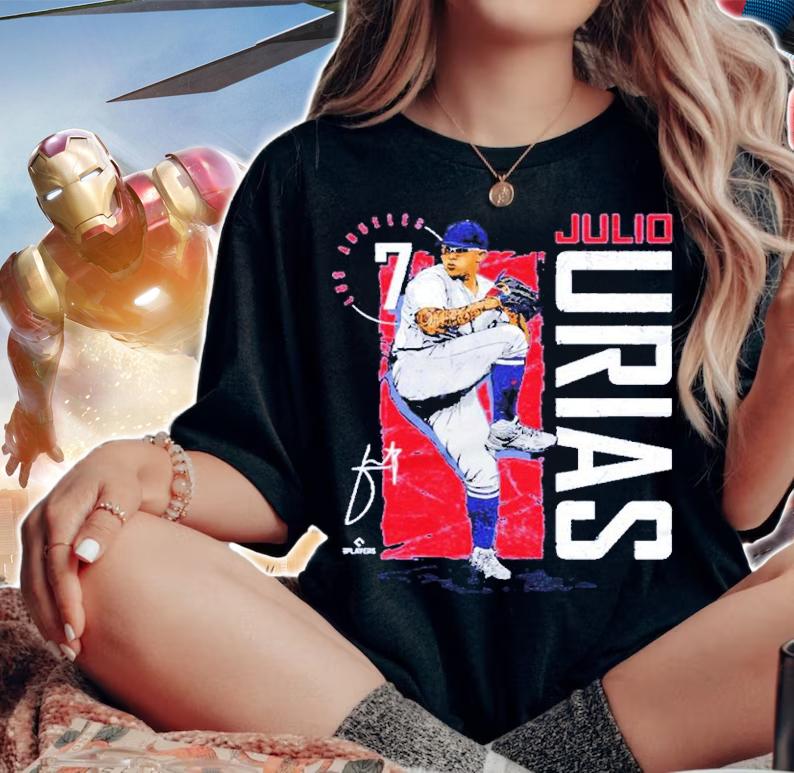 Julio Urias Los Angeles D Vintage Baseball Signatures Shirt woman shirt