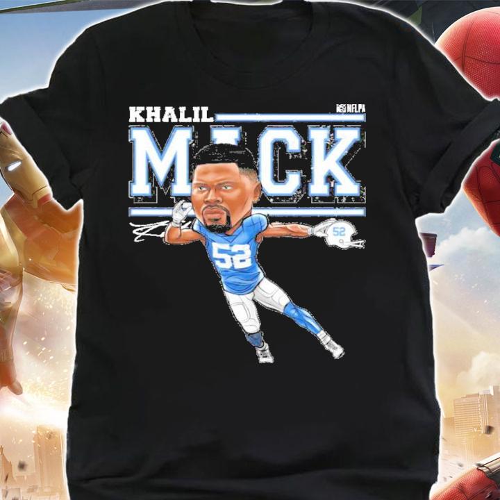 Khalil Mack Los Angeles C Cartoon Football Signatures Shirt shirt